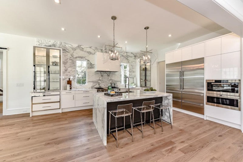 Home in North Carolina features white oak flooring finished with Rubio Monocoat.