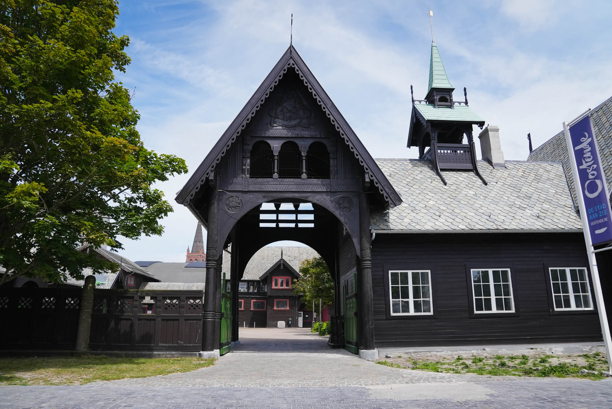 DuroGrit was used to color and protect the the historic Royal Horse Stables in Belgium. This exterior wood finish can be applied to any exterior wood project or species. The color 