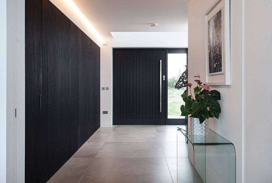 Black Slatted Accent Wall – Rubio Monocoat