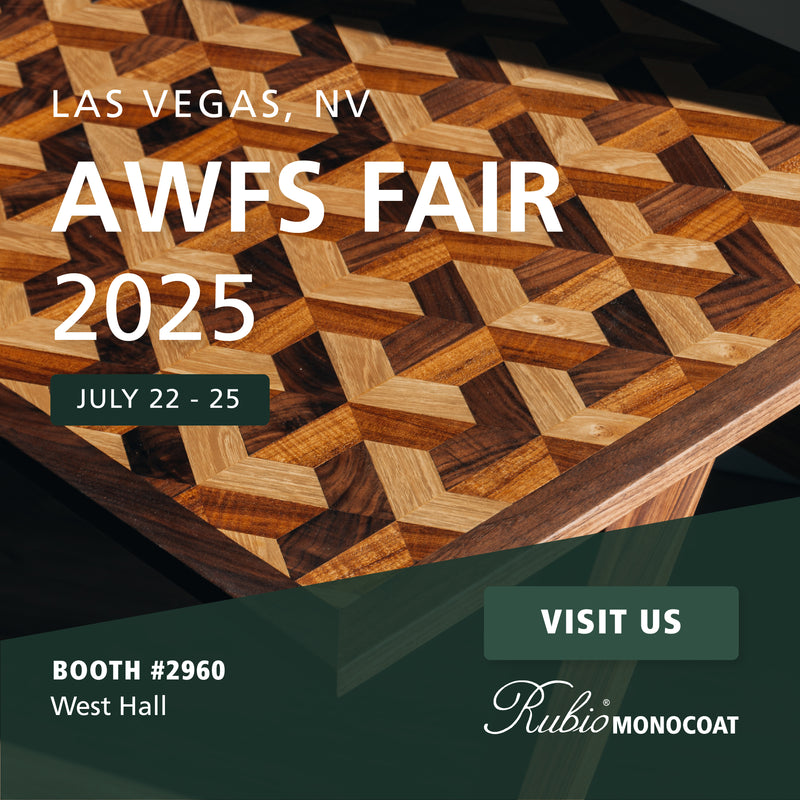 Rubio Monocoat USA will be exhibiting at AWFS FAIR 2025 July 22-25 in Las Vegas, NV.