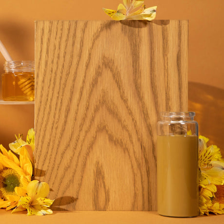 Oil Plus 2C Honey is a hardwax oil wood stain and finish with rich, golden, light brown color and luminous golden glow.