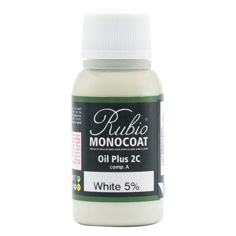 Rubio Monocoat Oil Plus 2C 20 Milliliter White 5%