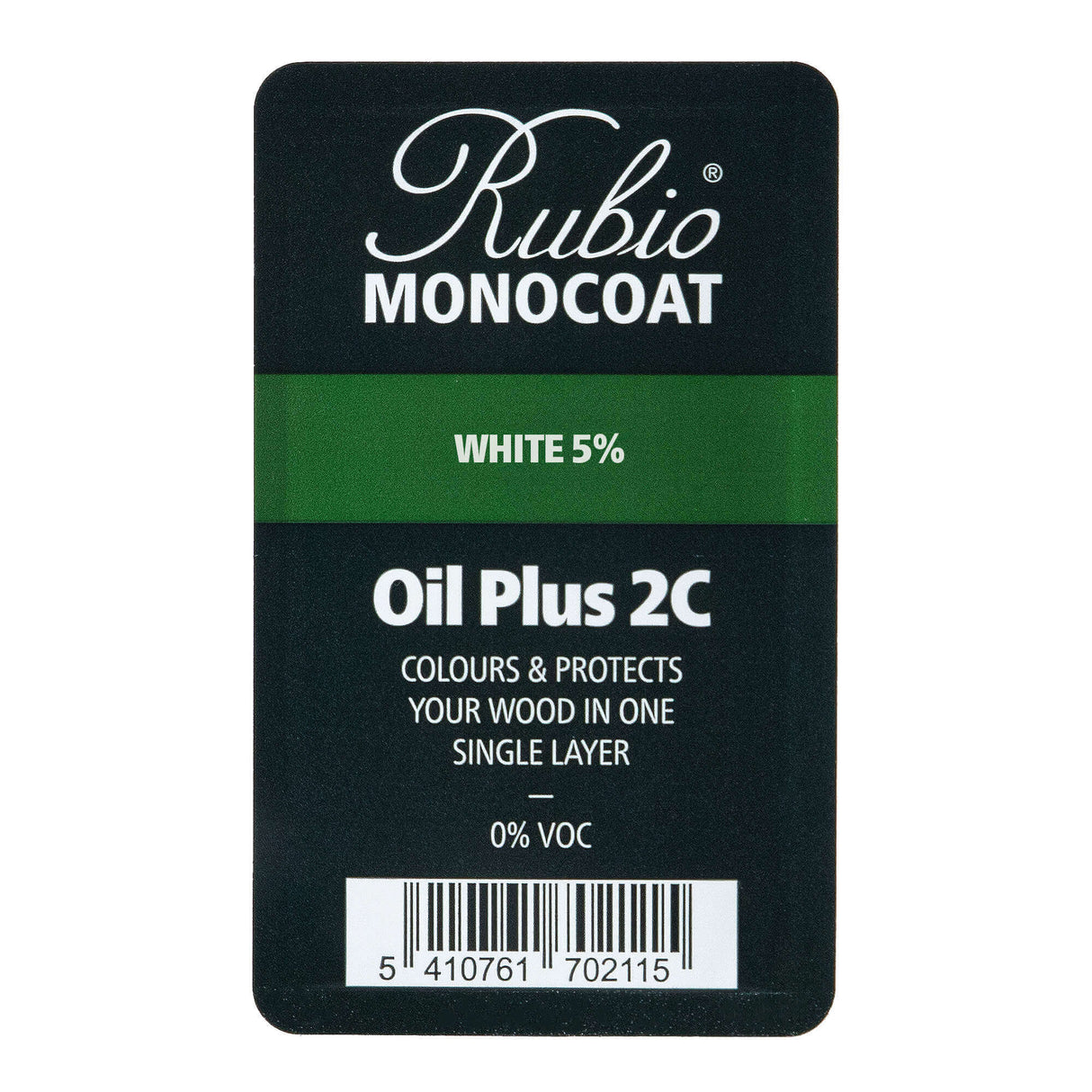 Rubio Monocoat Oil Plus 2C 6 Milliliter White 5%