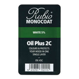 Rubio Monocoat Oil Plus 2C 6 Milliliter White 5%