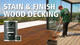 How to stain and finish a wood deck using DuroGrit