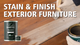 How to stain and finish exterior furniture using DuroGrit