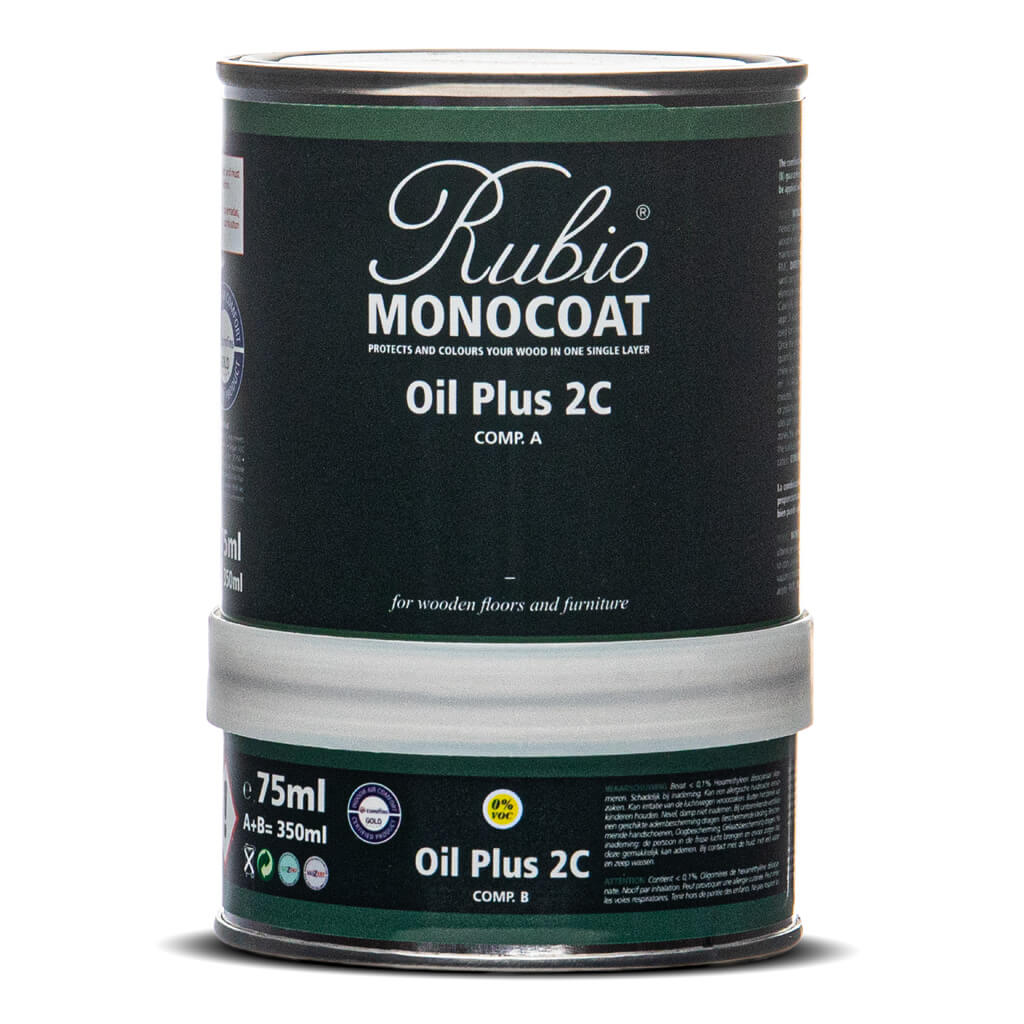 Huile Rubio Monocoat Oil Plus 2C protège le bois intérieur en 1 fois